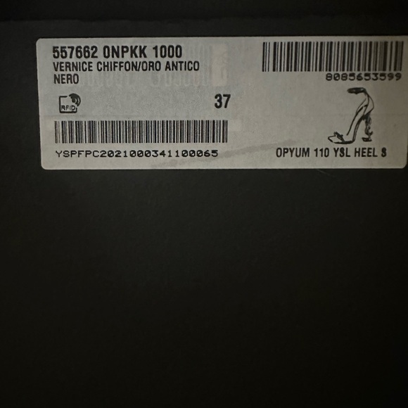 YSL heels size 37. Worn twice. Paid $1,000 asking price 800. Still have the box. - Picture 4 of 4